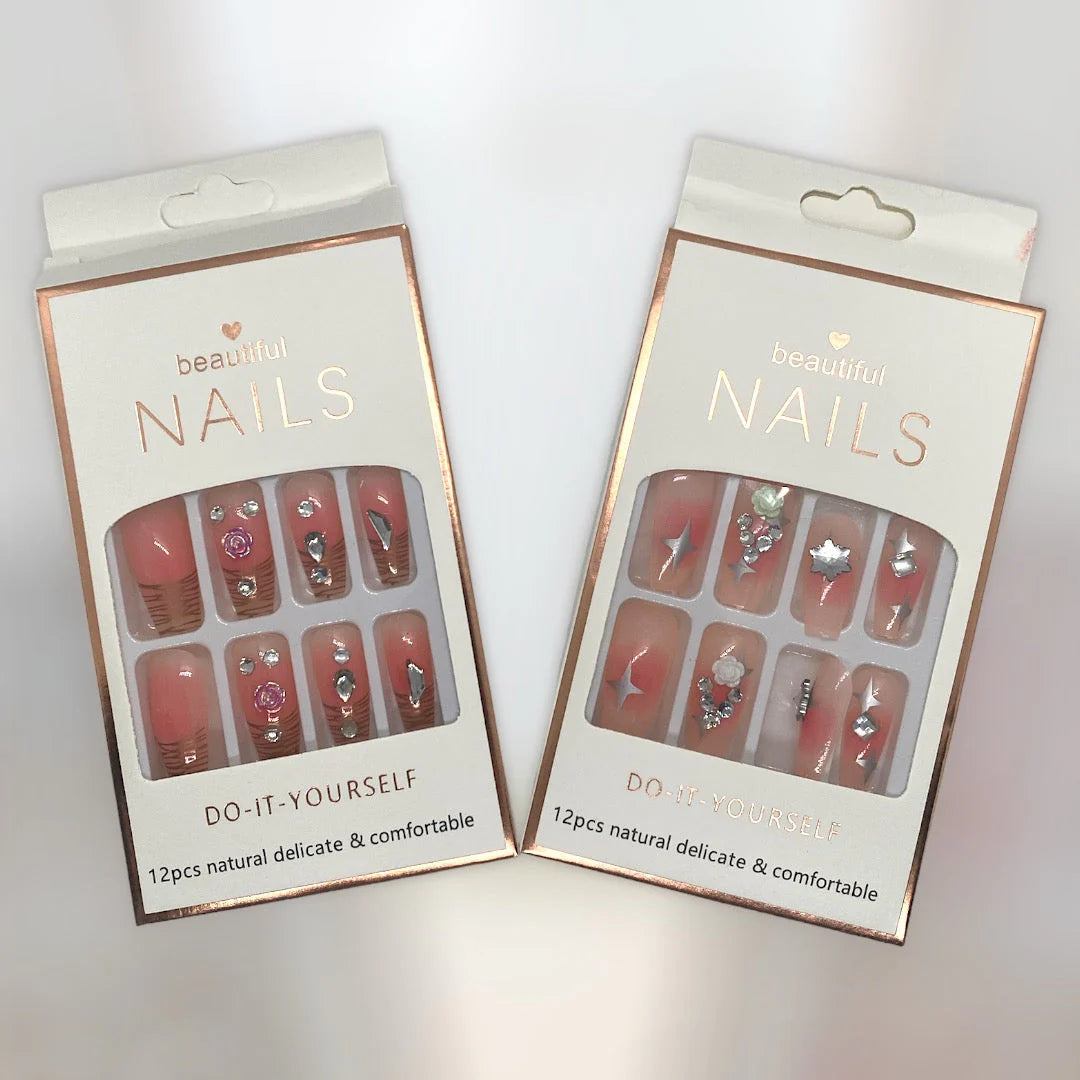 Beautiful Nails Press-on Artificial Nails - 12 Pcs