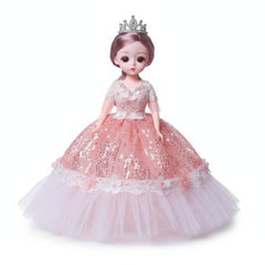 12-inch Adorable Bendable Doll With Beautiful Dress & Accessories