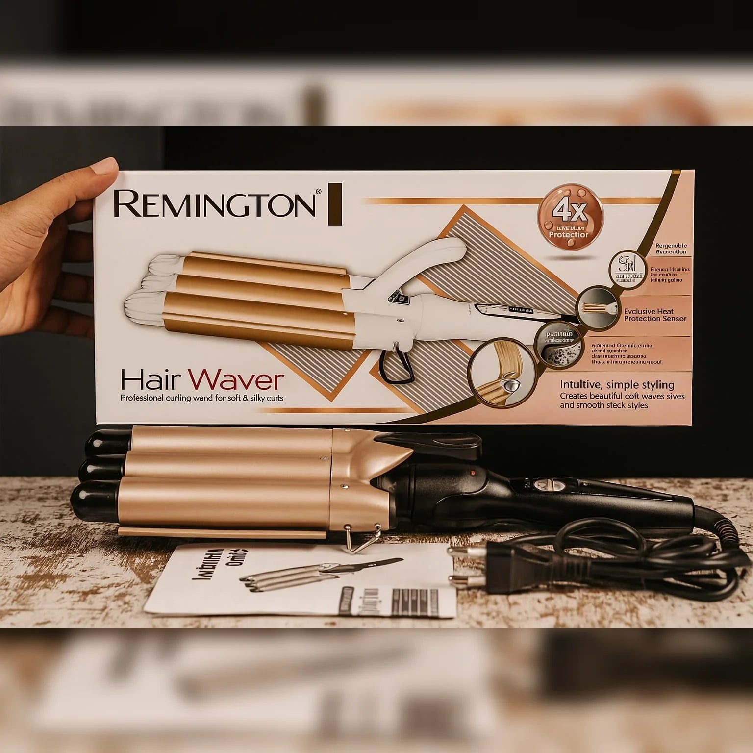 Remington 3 Rods Hair Waver – Professional Triple Barrel Styler