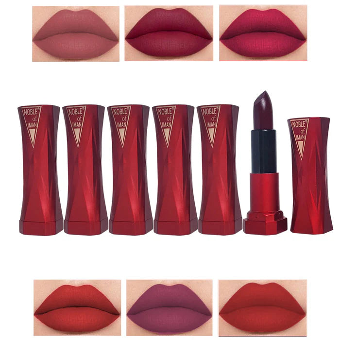 Iman Of Noble Velvet Matte Lipsticks ( 6 Pcs )