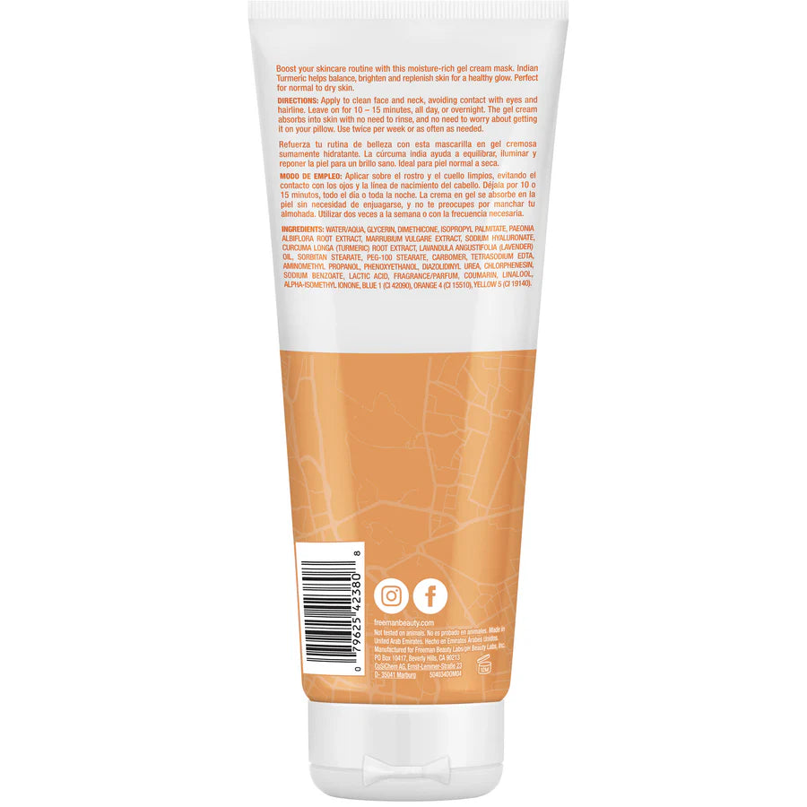 Freeman Exotic Blends Hydrating Indian Turmeric Gel Cream Mask 75ml