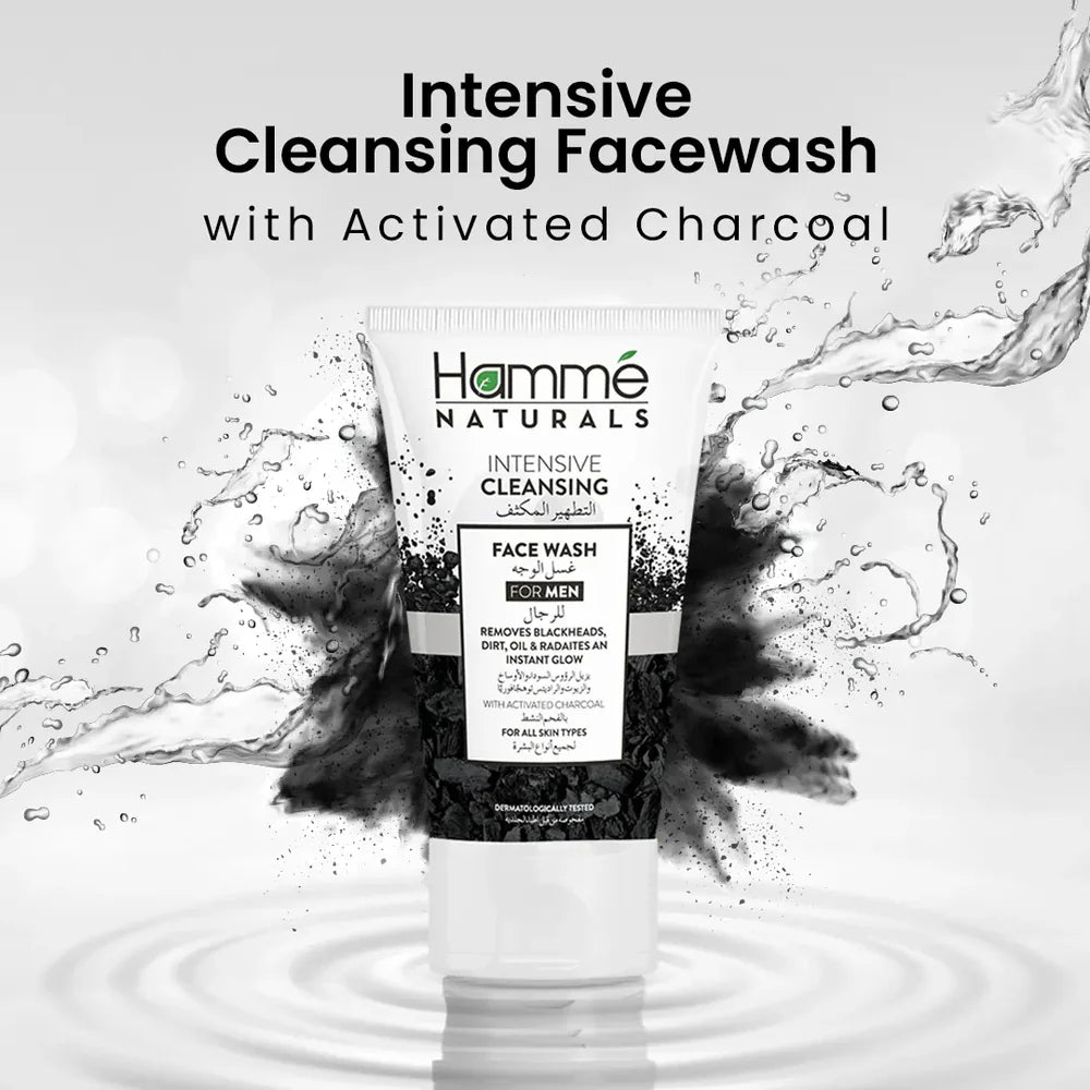 Hamme Natural Intensive Cleansing Face Wash For Men 100ml