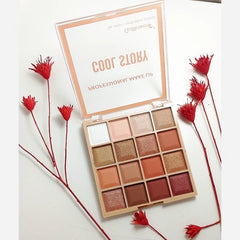 Gulflower Cool Story professional eyeshadow palette - 16-color