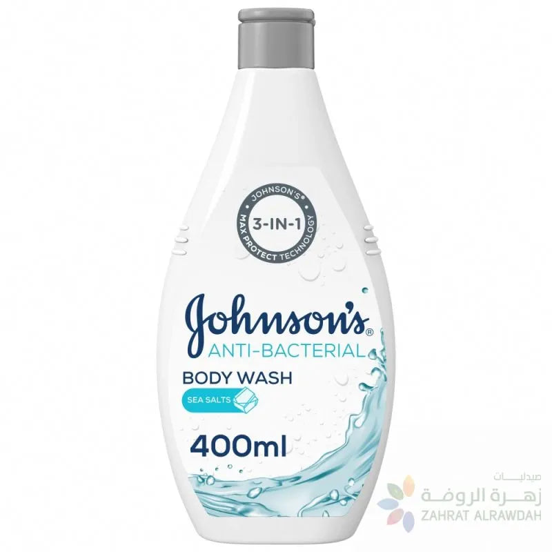 JOHNSON'S Anti-Bacterial Body Wash Sea Salt - 400ml