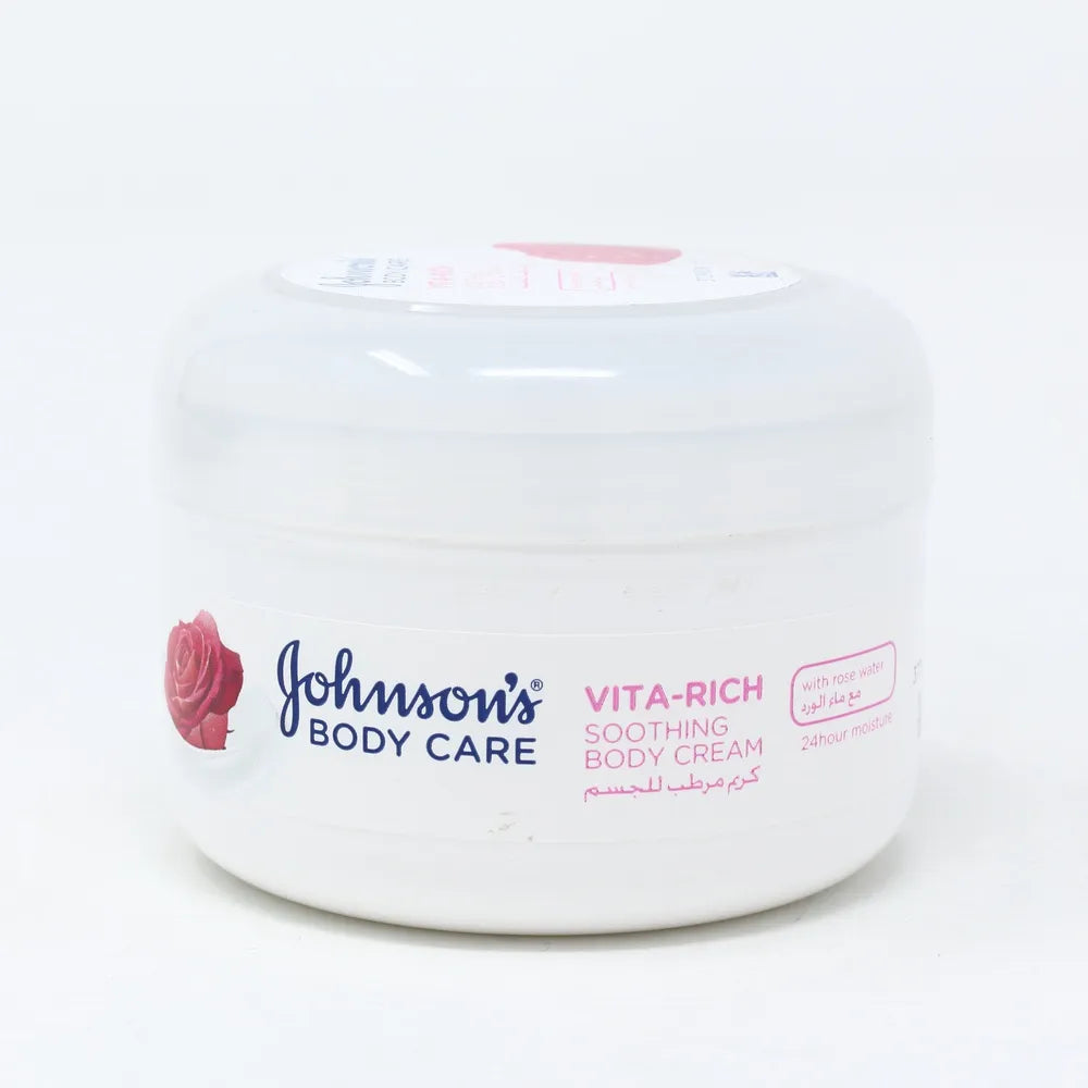 JOHNSON'S Vita-Rich Rose Water Body Cream - 200ml