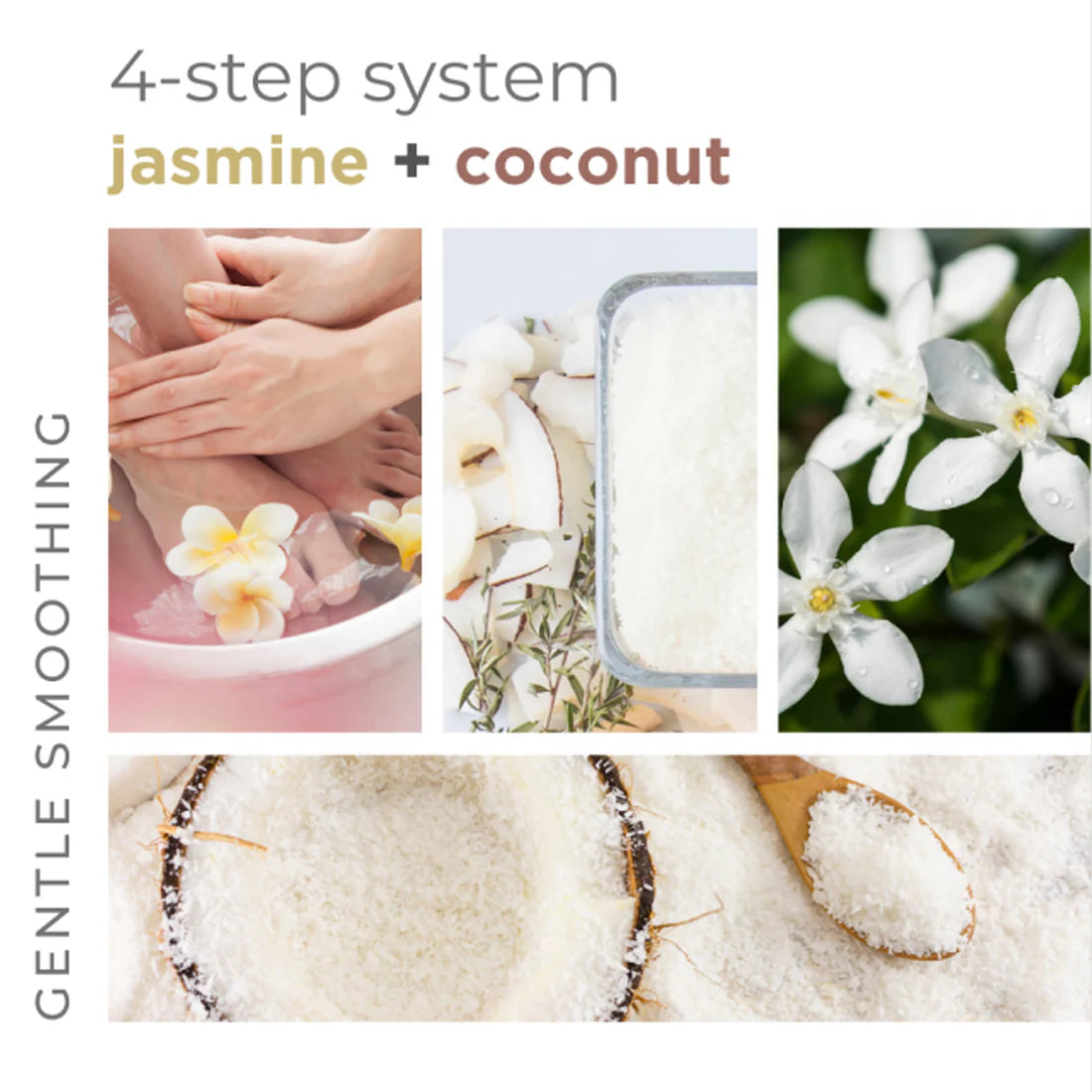 Be Care Love Jasmine and Coconut Smoothing Spa 4 Pcs Set