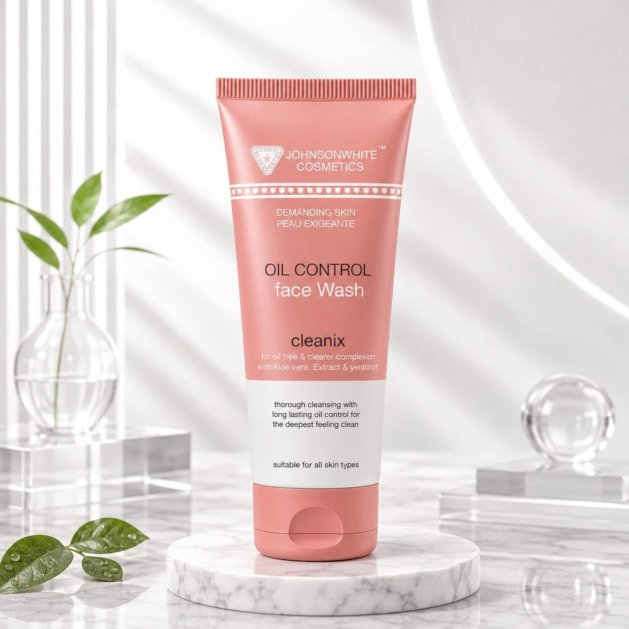 Johnson White Cosmetics Oil Control Face Wash - 100ml
