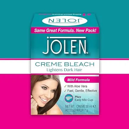 Jolen Creme Bleach, Mild Formula With Aloe Vera - 30ml