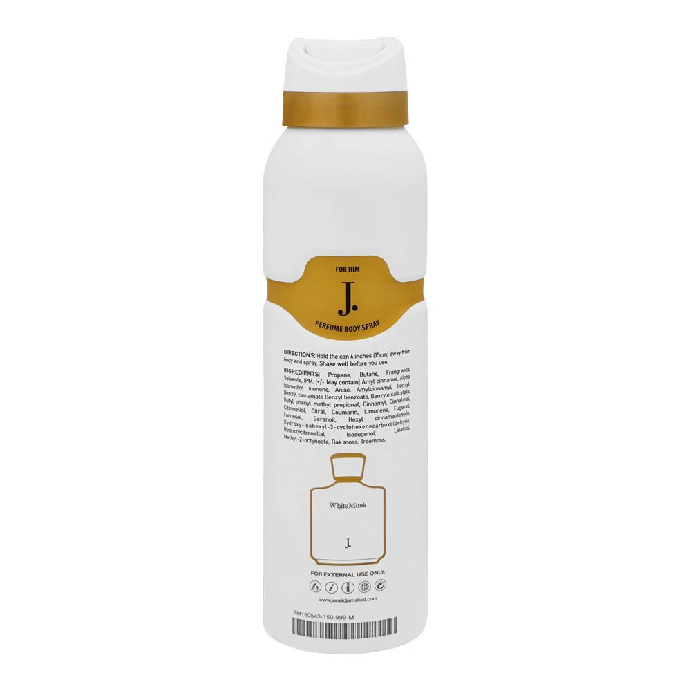 Junaid Jamshed J. White Musk Perfume Body Spray – 150ml