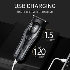 KM-593 Trimmer WIth Digital Display Display & Lithium Batteries