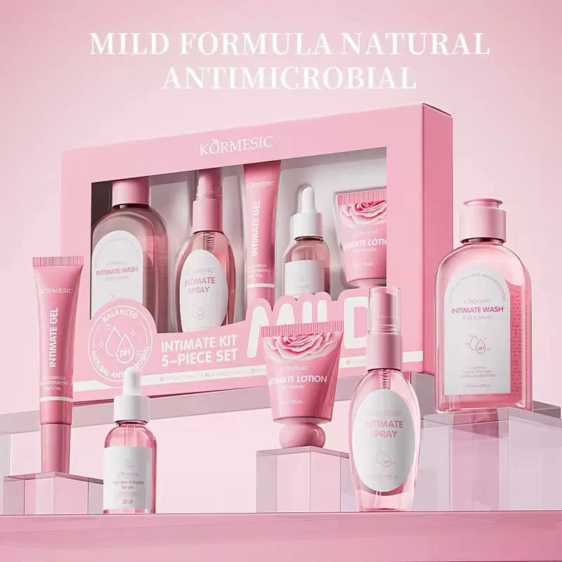 KORMESIC Mild Balanced Natural Antimicrobial Intimate Kit-  5 Piece Set