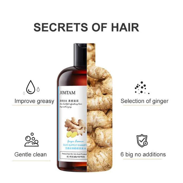 JOMTAM Ginger Herbal Shampoo Anti-Hair Loss Itching Dandruff Control - 400ml