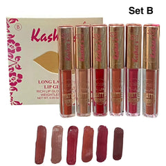 Kasheee's 6 Pcs Matte Lipgloss Set