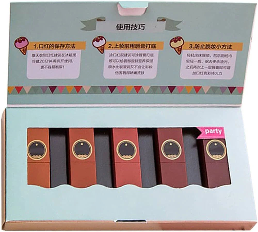 Kaxier 5 Pcs Lipstick Set Velvet Lipstick