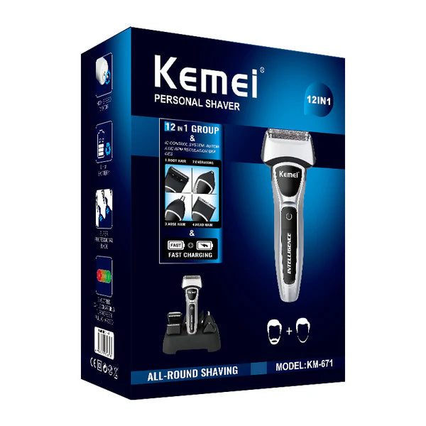 Kemei km-671 12 In 1 Electric Shaver