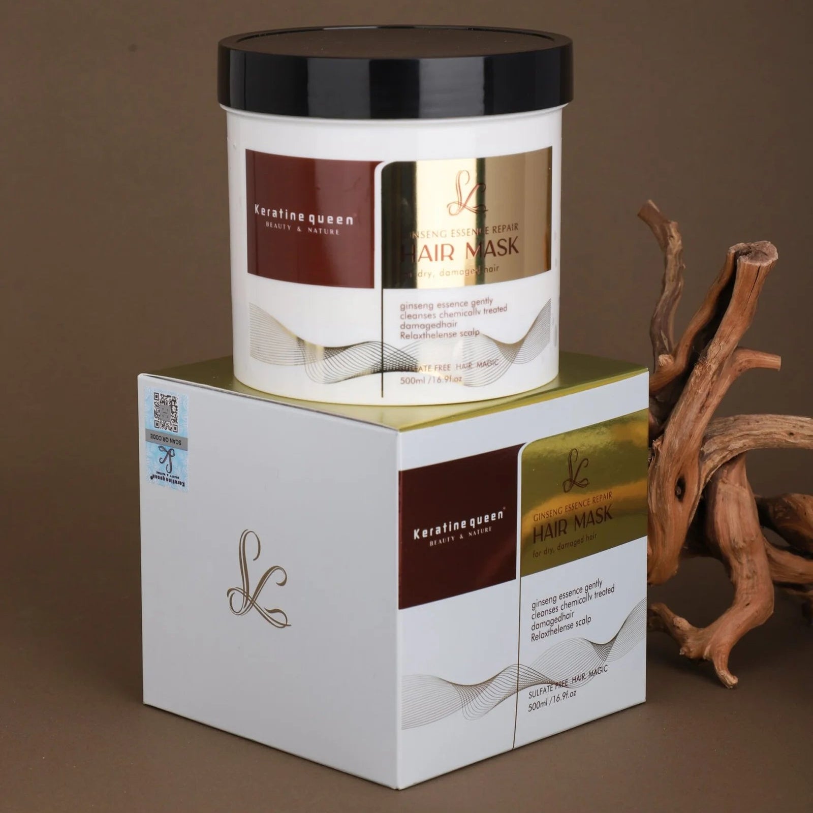 Keratine Queen Ginseng Essence Moisture Hair Mask 500ml