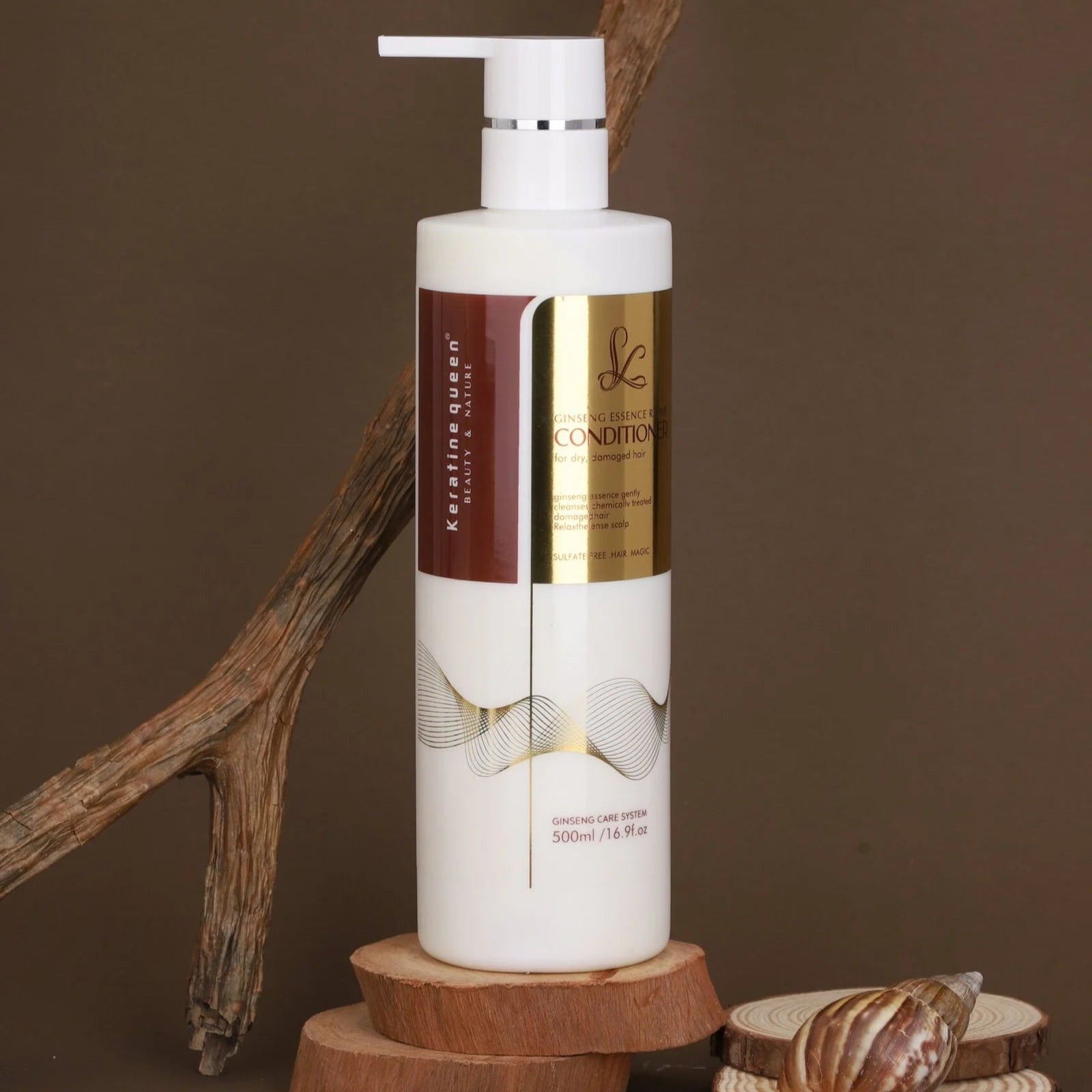 Keratine Queen Ginsieng Essence Sulfate-Free Straightening conditioner 500ml