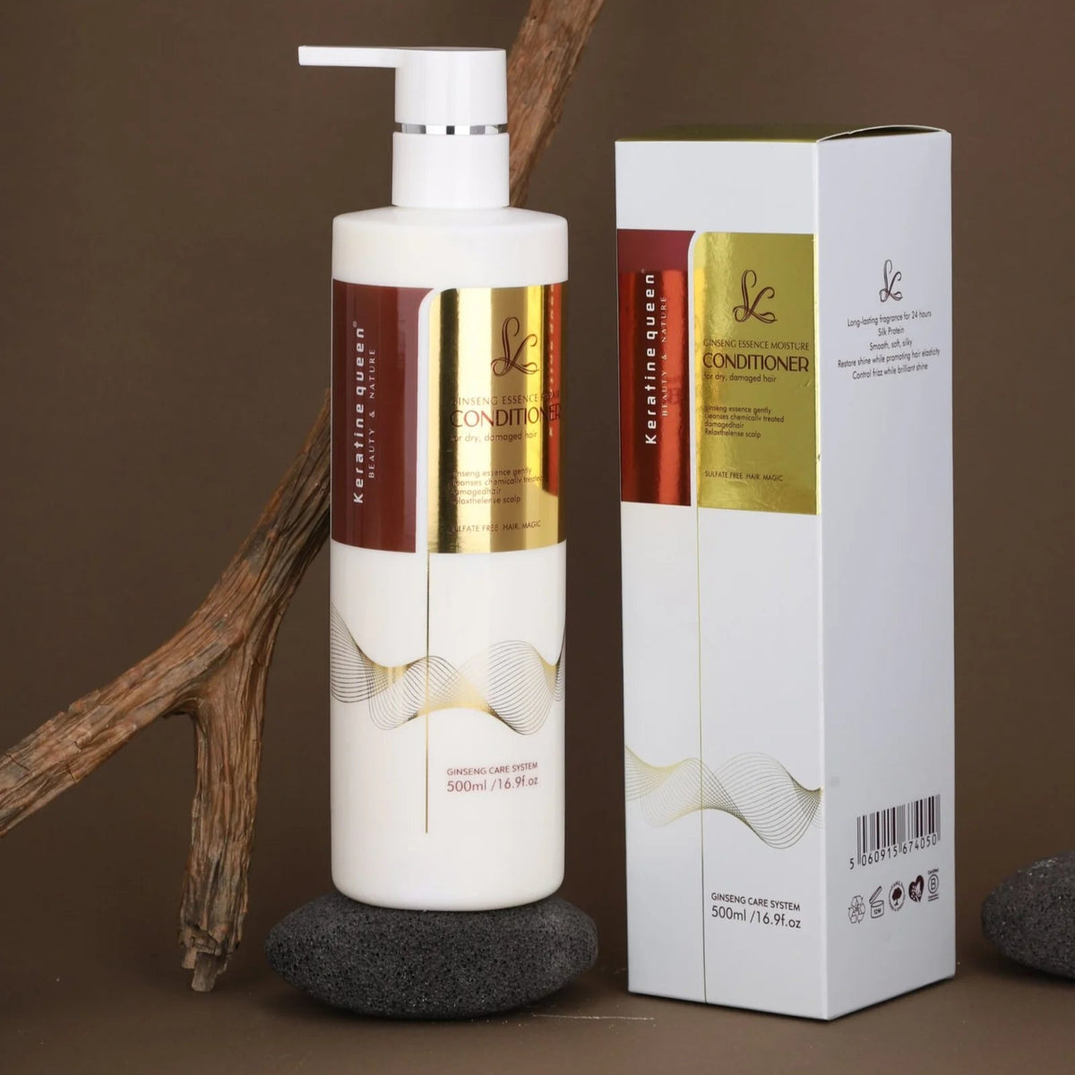 Keratine Queen Ginsieng Essence Sulfate-Free Straightening conditioner 500ml