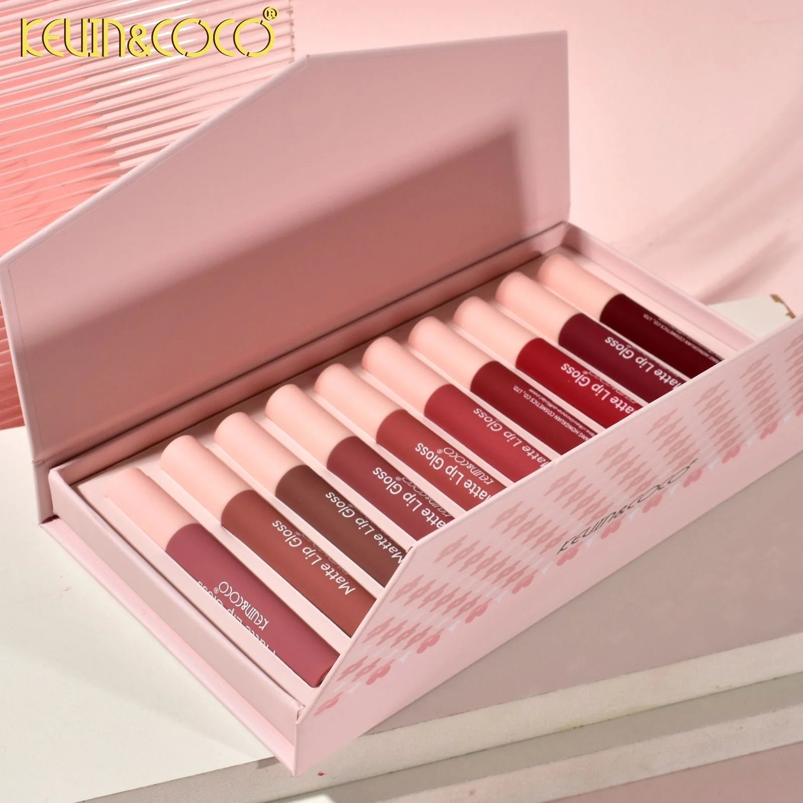 Kevin & Coco Super Matte 10 Pcs Lip Gloss Set