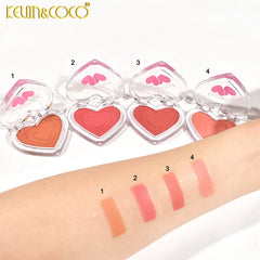 Kevin & coco 4-COLOR Heart Shape Box Airy Mousse Blush