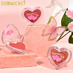 Kevin & coco 4-COLOR Heart Shape Box Airy Mousse Blush