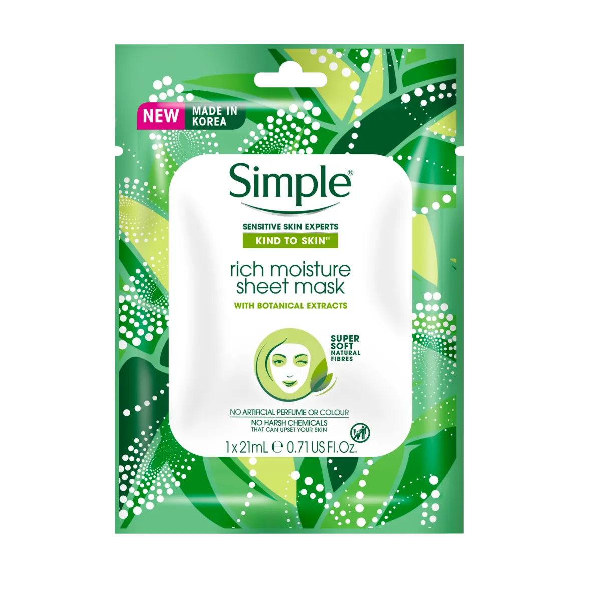 Simple Kind to Skin Rich Moisture Sheet Mask
