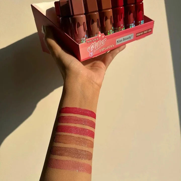 Kiss Beauty Glitter lip gloss