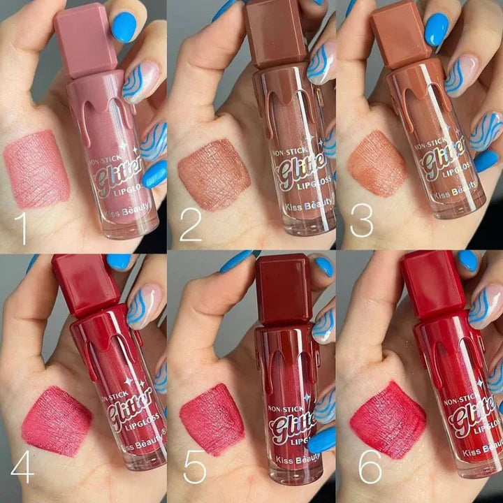Kiss Beauty Glitter lip gloss