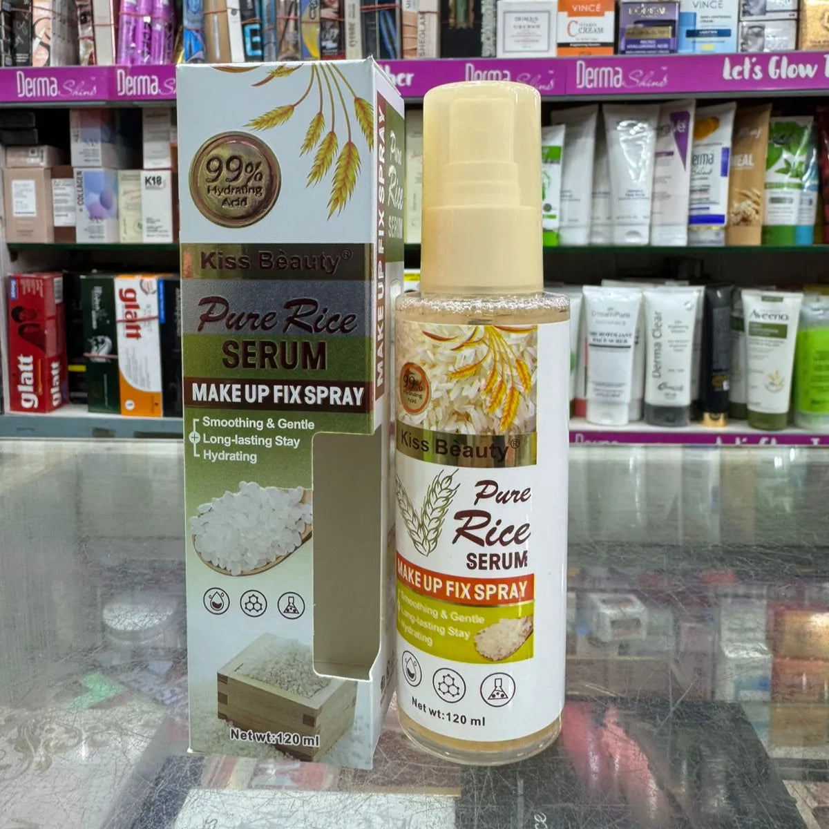 Kiss Beauty Pure Rice Makeup Fix Spray 120ml