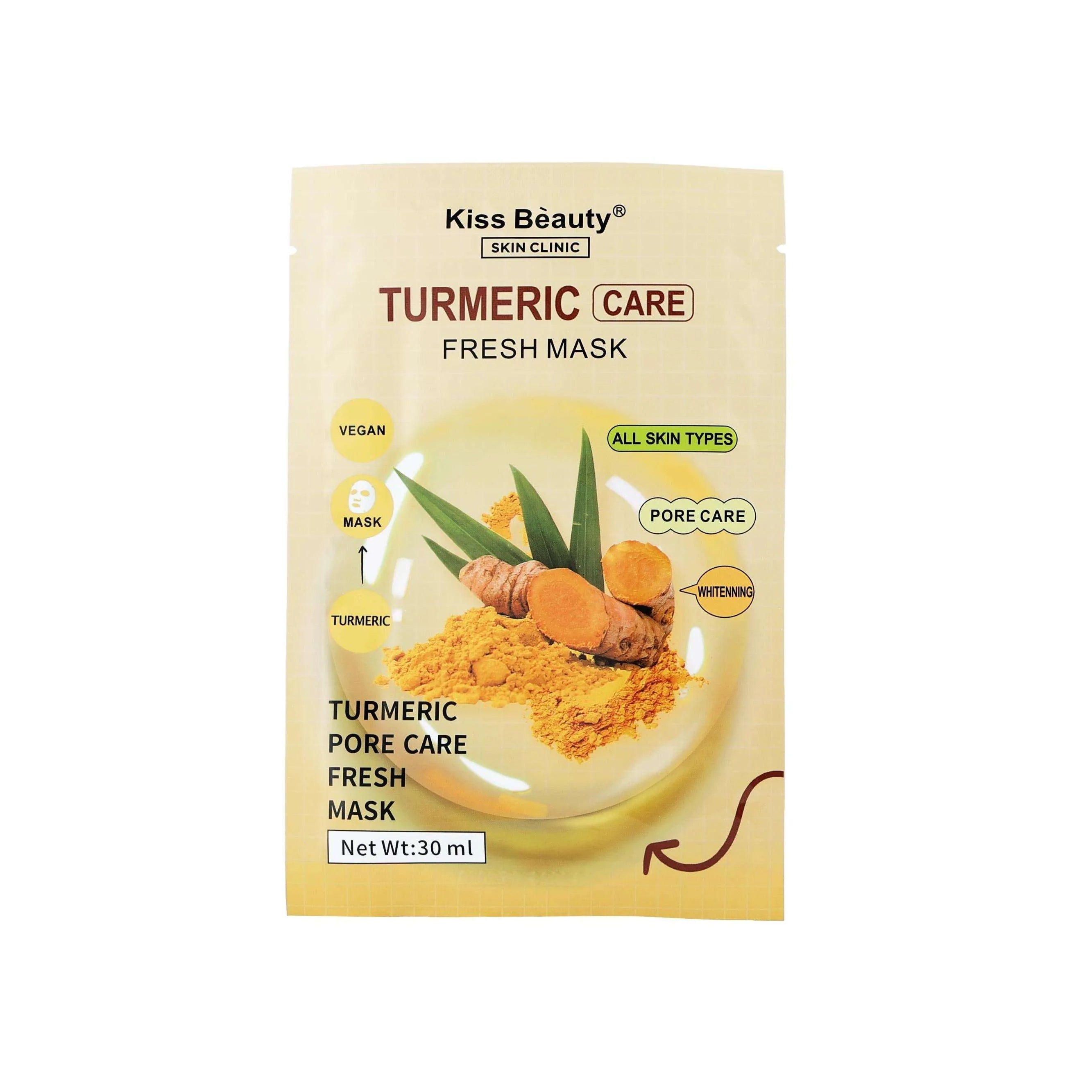 Kiss Beauty Vegan Turmeric Fresh Face Pore Care Mask