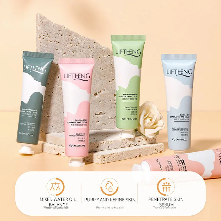 LIFTHENG Set of 5 Perfume Fragrance Scent Hand Cream