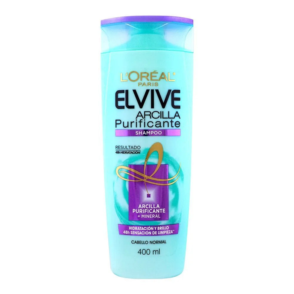 L'Oreal Paris Elvive Purifying Clay + Mineral Shampoo - 400ml