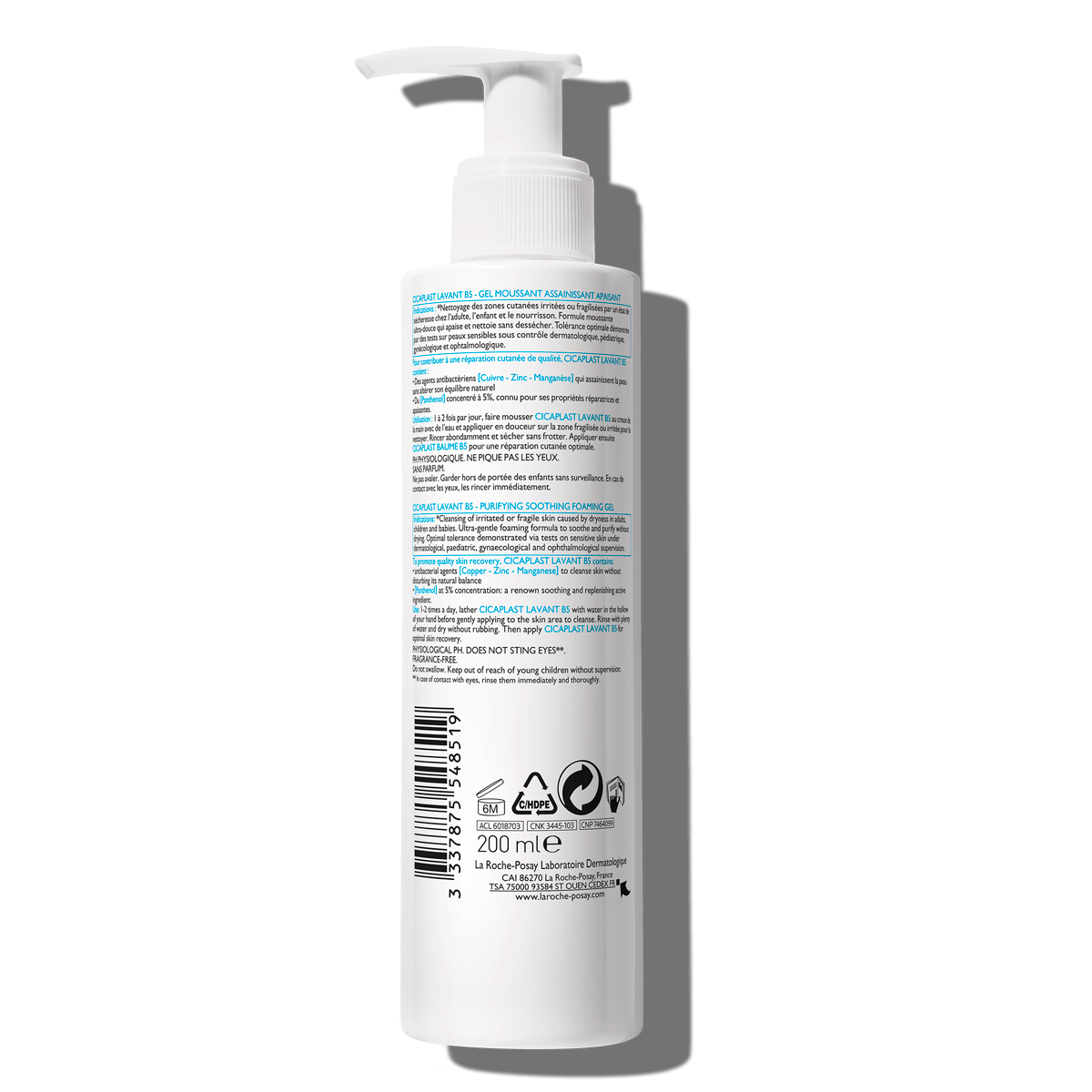 La Roche-Posay Cicaplast Lavant B5 Foaming Gel 200ml