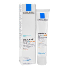 La Roche-Posay Effaclar Duo[+] SPF-30 Anti-Imperfections Cream, For Oily Acne-Prone Skin - 40ml