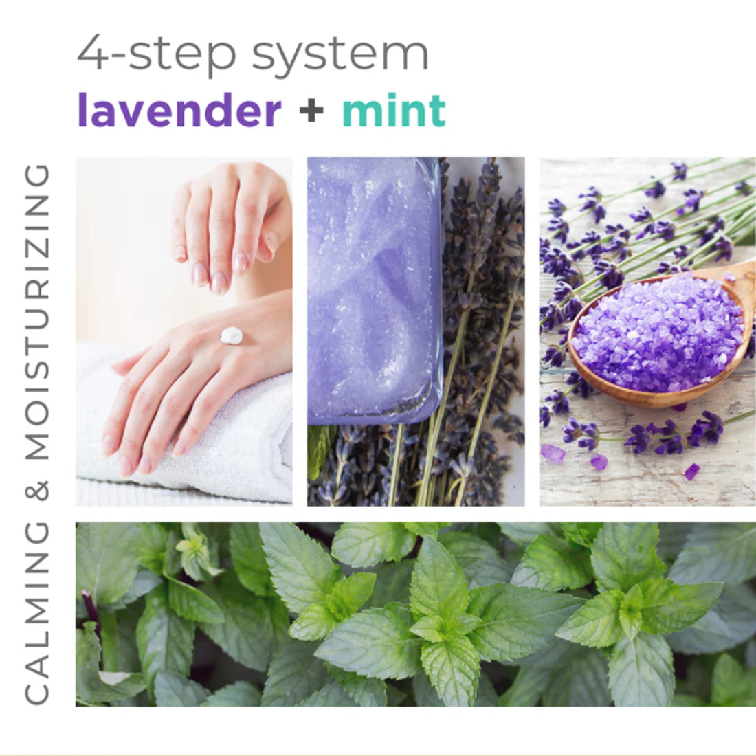 Be Care Love Lavender and Mint Calming Spa 4 Pcs Set