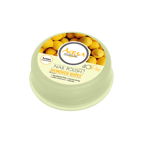 Aqua Color Line Nail polish Remover Pad 40 Pieces