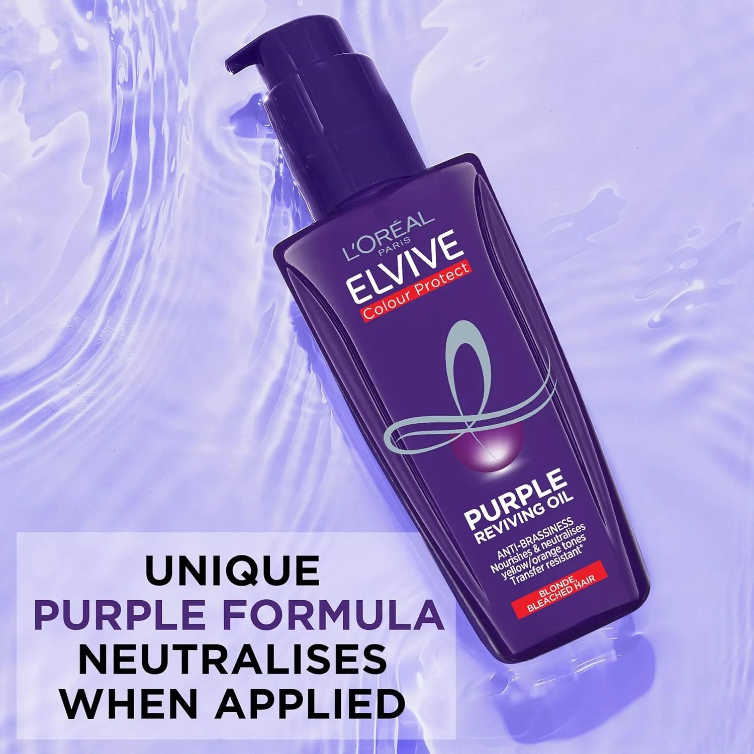 Loreal Paris Elvive Colour Protect Anti-Brassiness Purple Hair Oil - 100ml