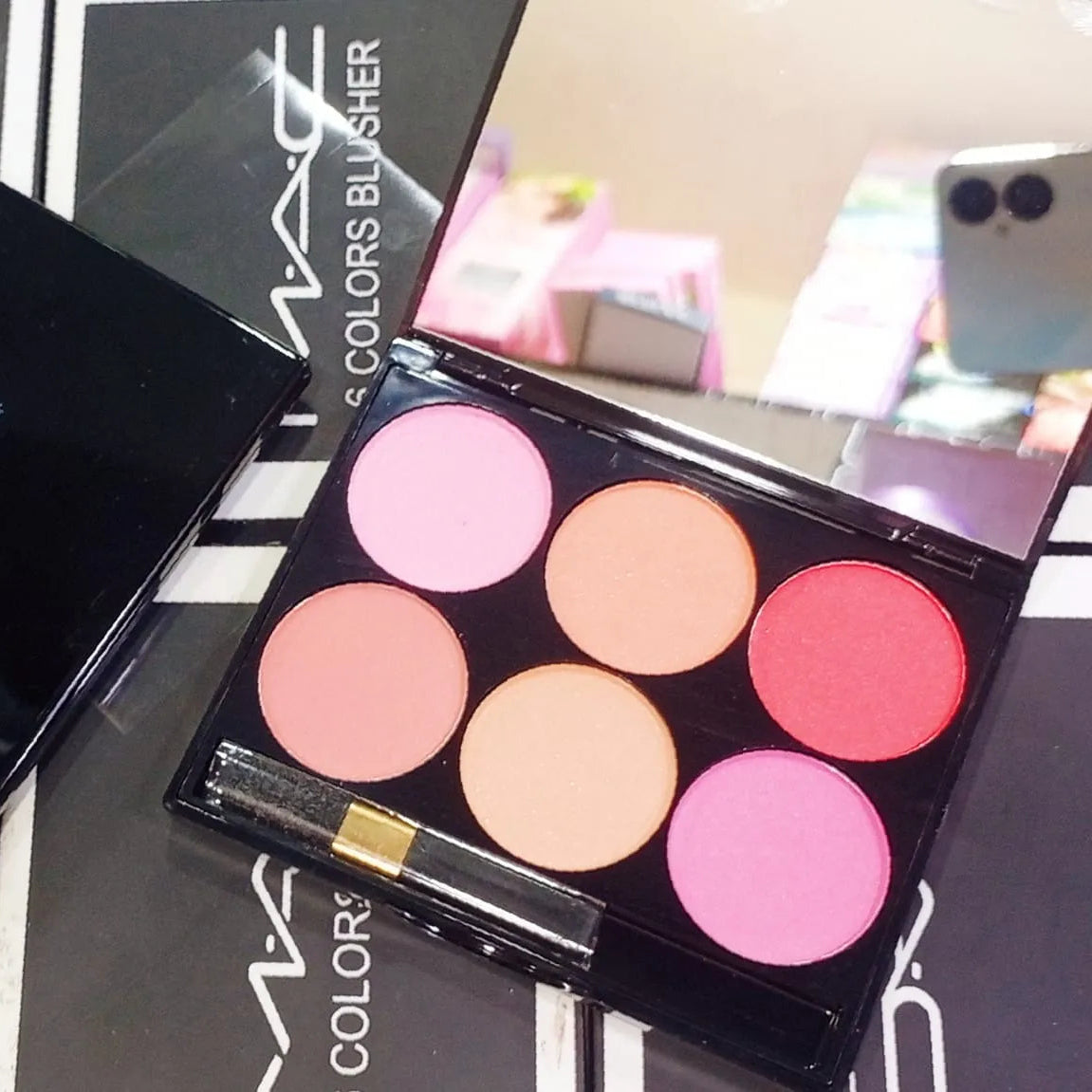 6 Colors M.A.C Blusher Palette