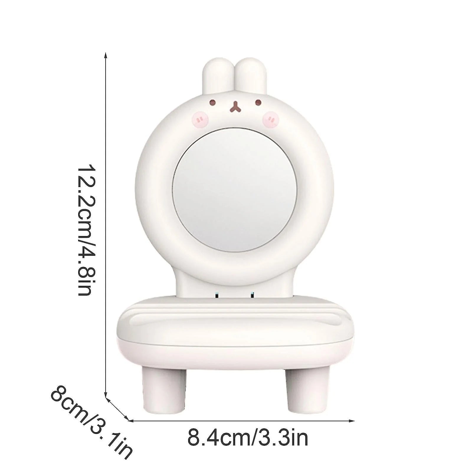 Cute Mobile Phone Chair Table Stand with Mirror
