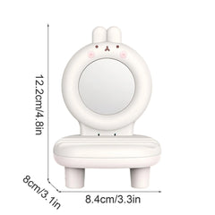 Cute Mobile Phone Chair Table Stand with Mirror