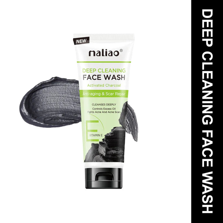 Maliao Charcoal Face Wash with Activated Charcoal - 130g