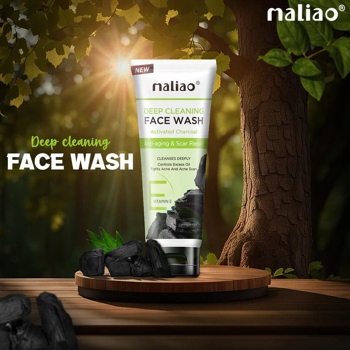 Maliao Charcoal Face Wash with Activated Charcoal - 130g
