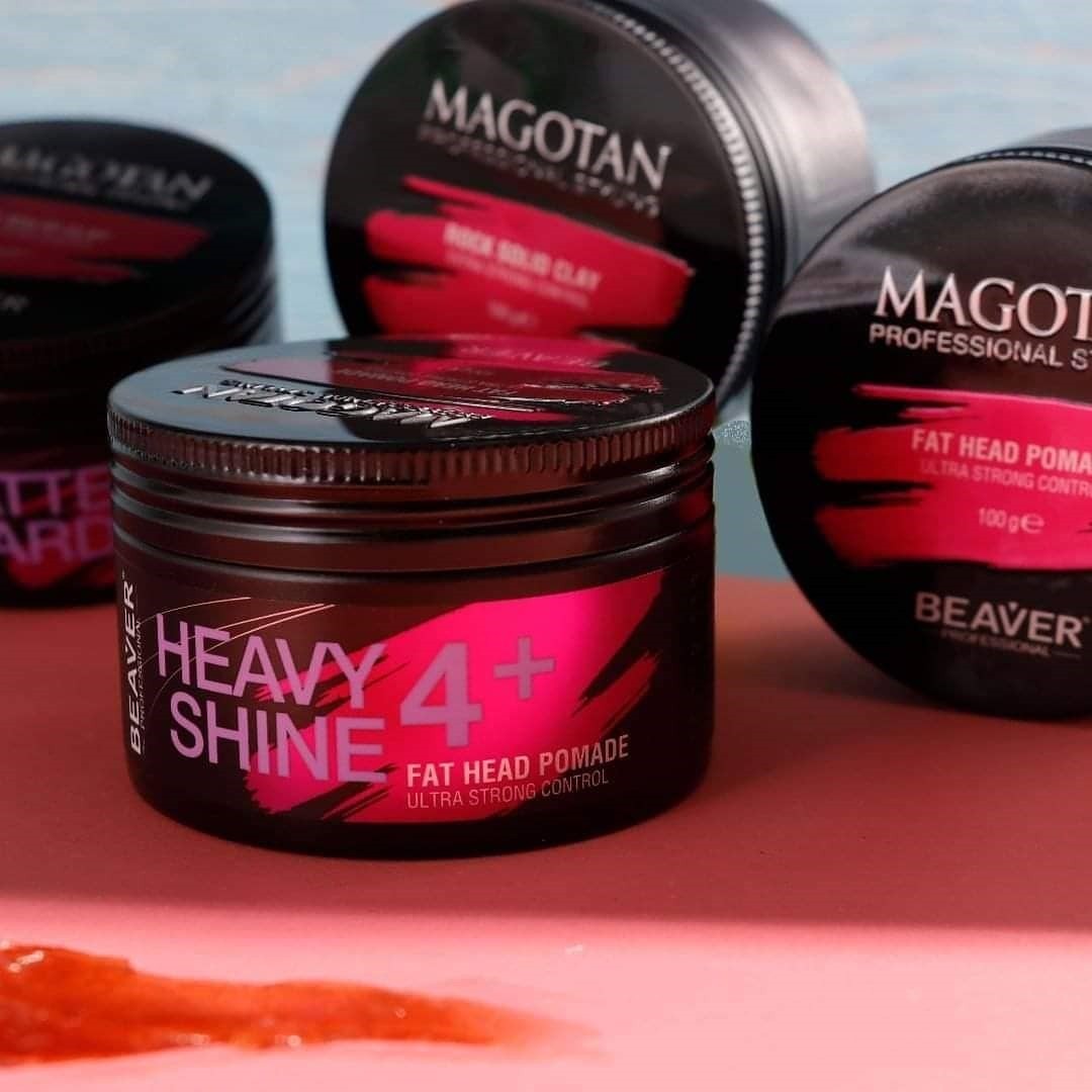 Beaver Magotan Heavy Shine 4+ Fat Head Pomade Ultra Strong – 100g