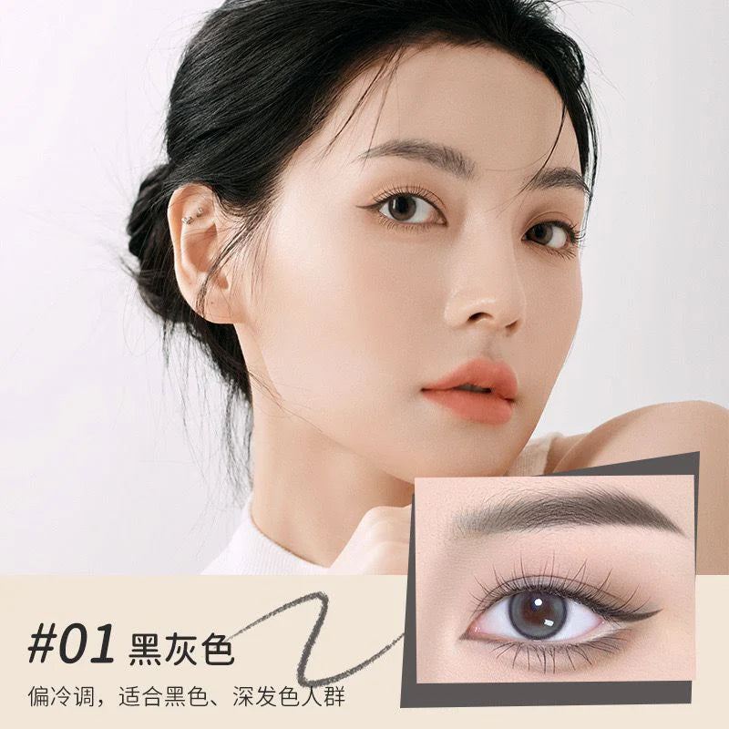 MANSLY 2 In 1 Eyebrow Pencil Natural Waterproof Smooth For Outlining Makeup Tool