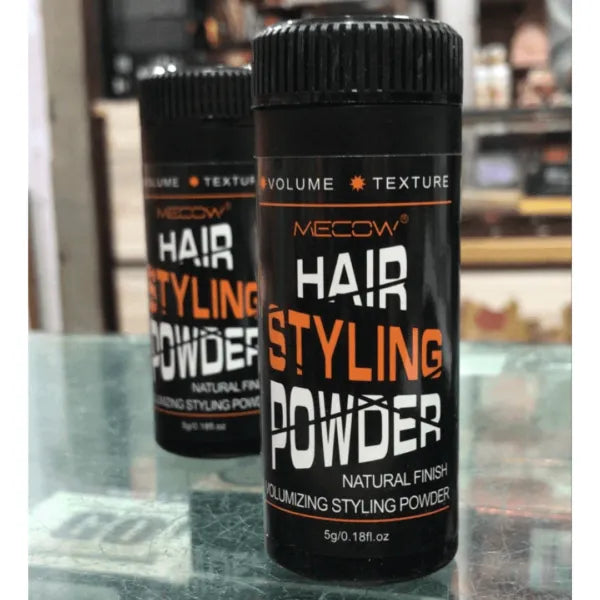 MECOW Black Natural Finish Hair Styling Powder