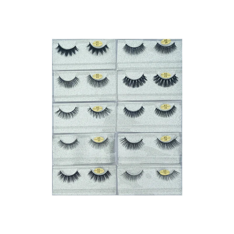 Glamorous Face 6D Mink Hair Eyelashes 10 Pieces GF 8064
