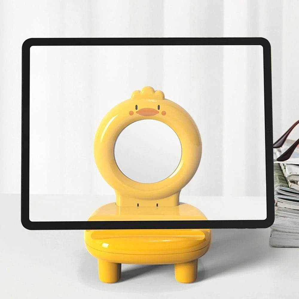 Cute Mobile Phone Chair Table Stand with Mirror