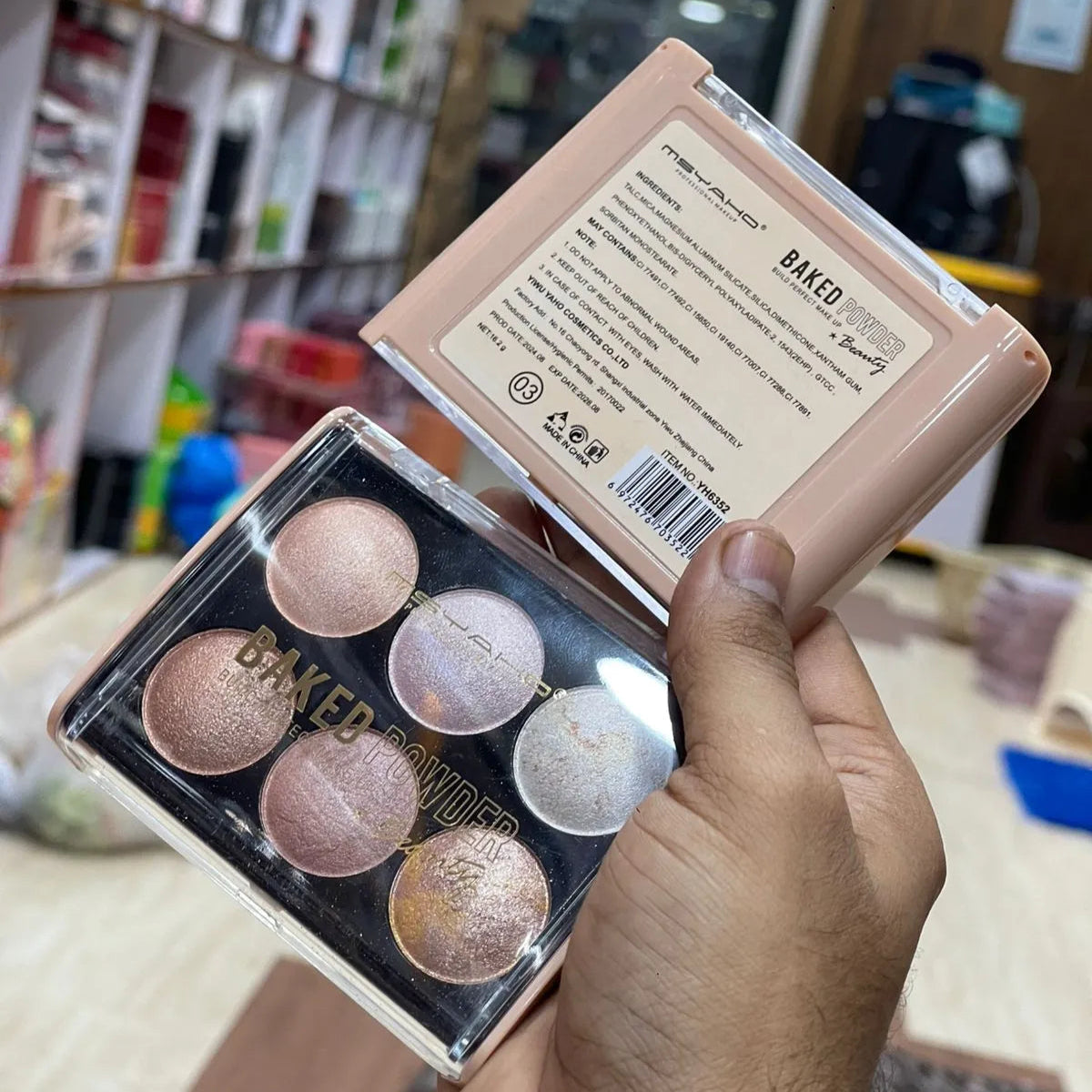 MSYAHO 6 Colors Baked Blush Highlighter