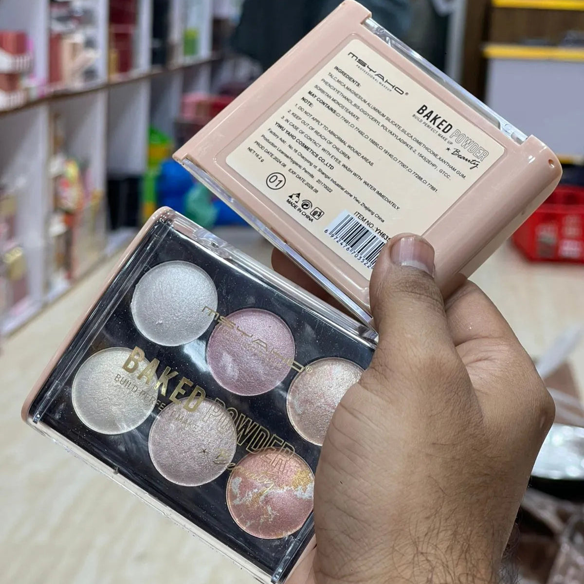 MSYAHO 6 Colors Baked Blush Highlighter