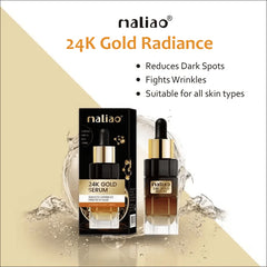 Maliao 24K Gold Serum for Smoothing Wrinkles & Revitalizing Skin - 30ml